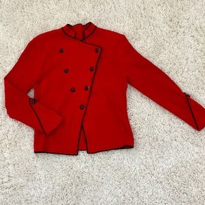 Women knitted Red Blouse